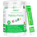 ZEBORA Kids Probiotic & Prebiotics Powder Age 3+ Støtte Barns Digestive & Immune System med naturlig kilde, fremmer parabol relief, ikke-GMO, Glutenfri, 30 Pakker med 5 milliarder CFUs