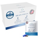 Tahiro Brain Focus Supplement – Brain Kosttilskudd for hukommelse og fokus – Naturlig brain Support Supplement med Gingko Biloba, Panax Ginseng, Herbal Extracts – Ikke-GMO Vegan Brain Booster – 28-Packets