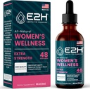 E2H alle naturlige kvinners velvære, hormonbalanse og PMS Relief med svart cohosh, Dong Quai og lakris rot for varm flash relief - 2 Fl Oz