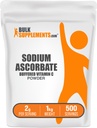 BulkSupplements.com Natrium Askorbat pulver - for immunstøtte, Natrium Askorbat Vitamin C - Buffered Vitamin C, Glutenfri, 2 g per servering, 1kg (2,2 lbs) (Pack of 1)