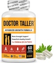 NuBest Doctor Taller - Bone Styrke Støtter, Forbedre immunsystemet - Keto med kalsium, vitamin D3, vitamin K2, Aminosyrer og urter for barn (8+) - 60 Vegankapsler 1 måneds forsyning