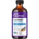 Nytt kapittel Elderbær Syrup, 24 serveringer, immunforsvar for voksne og barn (2+), 64x konsentrert svart eldrebær + Throat-soothing Grade A Honning, ikke-GMO-prosjekt verifisert, Glutenfri