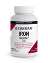 Kirkman - jern Ferrochel 5mg - 120 kapsler - Bidrar Hemoglobin & Myoglobin produksjon - støtter røde blodceller formasjon - Hypoallergenic