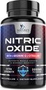 Nitric Oxid Booster ekstra styrke 3000mg - 3X Styrke L-Arginin & Citrullin, beste nitric oksid kosttilskudd for menn, støtter muskel, hjerte helse, energi supplement, flaske i USA, 240 kapsler