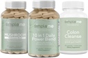 SIMPLEME Sea Moss Capsules 10 i 1 Strømblanding og Colon rengjøring Detox og Multi-Mushroom Supplement Bundle å forbedre immunhelse