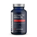 100% ren krillolje 1000 mg, Omega 3, Høyeste konsentrasjon 56% Fosfolipider, Choline & Astaxanthin, bærekraftig Antarktis SuperbaBoost, DHA, EPA, hjerte, hjerne, øye og hudpleie, Ingen fiskeolje