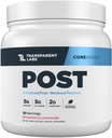 Transparent Labs Post - Post-Workout Recovery Muscle Builder med L-Glutamine, Beta-Alanine og BetaPure Betain Anhydrous for muskelgjenvinning og muskelbygging - 30 Serveringer, Strawberry Lemonade