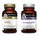 Livskvalitet funksjoner Kinoko Gold AHCC og Resveratrol SR-frigjøring Formula - Immun, Sunn Aging Bundle