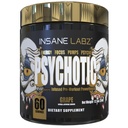 Insane Labz Psykotisk gull, høy stimulant pre trening pulver, ekstrem varig energi, pumper og utholdenhet med Beta Alanine, DMAE Bitartrate, NO Booster (60 Serverer, Grape)
