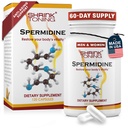 Krymp Spermidin Supplement Hud & Anti-Aging Support – 120 Vegan Caps 100% naturlig polyamin for menn og kvinner, generell velvære – ikke-GMO, USA laget – med høy spermidin, sink og Thiamin