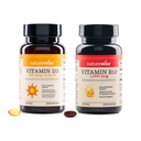 NatureWise Vitamin D3 5000iu, B12 1000mcg Mental Clarity Energi Støtte Immun Helse Ikke-GMO Glutenfri Olive Olje Softgels