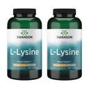 Swanson Free Form L-Lysine - naturlige kosttilskudd for å fremme stress støtte og nervesystem helse - kan fremme rolig humør og avslapning - (300 kapsler, 500 mg hver) 2 pakke