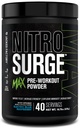 Jacked Factory Nitrosurge Max høy ytelse pre trening pulver - Pre Workout w / Nootropic ingredienser for intens fokus, pumper, glatt energi, utholdenhet - 40 serveringer, elektrisk blå bringebær