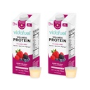 Vidafuel Wellness Protein Drink, 16g Protein per 2oz Shot, 32 fl oz Carton, 2 Pack, Berry, Collage og Whey Drink, Ingen kunstige søtstoffer