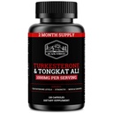 Svart skog Turkesteron Tongkat Ali Supplement 1000mg per servering (maks renhet 95%) Turkesteron Supplement for menn (Tongkat Ali for menn Longjack 200:1) Lignende Tongkat Ali Fadogia Agrestis