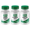 MediNatura BHI Multi Symptom Flare-Up Forsvar Bundle Sinus Relief Tabletter (100) Mucus Relief Tabletter (100) + Allergi Relief Tabletter (100) Homeopatisk Relief - Rask-Aktive, Quick-Dissolve