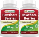 Beste Naturals Hawthorn Berry 565 mg 180 kapsler (180 greve (pakke på 2))