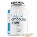 Teaveli Cognizin Citicolin- 500mg CDP Choline Capsules- klinisk studerte Brain Supplement for å støtte klarhet, konsentrasjon og minne – mest biotilgjengelige form av Choline Supplements - 30 Services