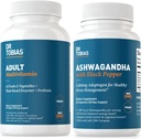 Dr. Tobias Adult Multivitamins og Ashwagandha Capsules, støtte generell velvære og balansert energi og resiliens, vegansk, ikke-GMO