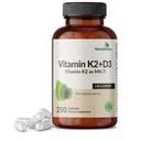 Futurebiotika vitamin K2 (MK7) med D3 Supplement - Ikke-GMO Formula - 5000 IU Vitamin D3 & 90 MG vitamin K2 MK-7, 250 Vegetariske kapsler