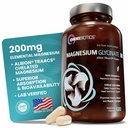 OmniBiotics Magnesium Glycinate Supplement - med 100% ren albion TRAACS Bisglykinat Chelat for søvn, muskel, nerve og hjerte helse - 120 Vegan kapsler