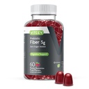 Viteey Prebiotic Fiber Gummies for voksne, 5g - Gut Helse & Digestive Fiber Supplement Gummier - Null Sukker lagt til, Vegansk, Glutenfri - 60 Teller