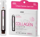 VPLab Ultra kvinners skjønnhet flytende kollagen - Biotin-infisert multivitamin kompleks med Peptides type I & III Supplement for hud, hår og negler - Drikkemiks for kvinner pakket med vitamin B-gruppe,10