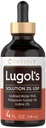 Carlyle Lugols Iodid 2 prosent | 4 fl oz (pakke med 1) | Kalium jodid og jodinløsning 2% flytende dråper