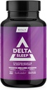 Delta Sleep by HTLT  enhver søvn Supplement med Ashwagandha, Melatonin, 5-HTP, & GABA L-Theanin & Magnesium Glycinate for å opprettholde GABA nivåer Valerian Root for søvn, (90 kapsler)