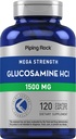 Piping Rock Glucosamine HCL 1500mg ® 120 Caplets Mega Styrke ® Ikke-GMO & Glutenfri Supplement