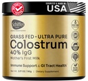Premium Colossrum Supplement Høyeste IgG for Gut Helse, Immun Support & Recovery Superfood, Anti-Age - Pure Grass-Fed Bovine Colossum Powder - Mors første melk, 60 Serveringer, Uslavored
