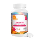 Zahler Junior D3 Vitaminer 1000 IE - for barn - Vitamin D for barn til å støtte bein, tenner og immun helse - Kosher Orange Flavor - 120 Count.