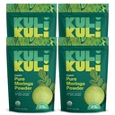 Kuli Kuli Moringa Oleifera Organic Leaf Powder & Green Smoothie, 100% ren USDA-sertifisert og ikke-GMO Moringa pulver, flott med smoothies, te og mat, 4 pakke