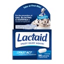 Lactaid Fast Act Laktose Intolerance Caplets med Lactase Enzyme, Dairy Relief fra gass, Bloating & Diarhea, 9000 FCC Lactose Intolerance Pills, 96 Individual Travel On-The-Go Packs (96 x 1 ct)