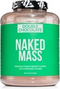 NAKED Vegansk masse - dobbel sjokolade vekt gevinst - 1,260 kalorier, 50G protein, ingenting kunstig, alle naturlige sjokoladeprotein pulver, ikke-GMO, soya og glutenfri - 8LB bulk - 11 serveringer