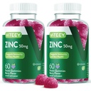 VITEEY Sink Gummies for menn og kvinner - Sink Supplement 50 mg - Immun Boost & hud helse - Vegan, Glutenfri - 120 Count