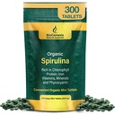 Biogenese Organic Spirulina Mini Tabletter – 300 greve (200 mg) Australsk voksende blå-grønn Algae | rik på Phycocyanin, Klorofyll & B vitaminer | støtter daglig energi og immunitet | Vegan Mini Tabs