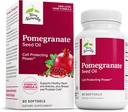 Terry Naturally Pomegranate Seed Oil - Diett Supplement til støtte kardiovaskulær helse - Herbal Non-GMO Supplement med Omega-5 & Pomegranate Extract - 60 Softgels