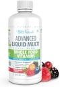 Bio Naturals flytende hele mat Multivitamin for menn og kvinner med over 100 ingredienser - Supermat, omega, organiske ekstrakter - 100% vegansk - 32 oz