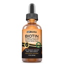 MAX Absorpsjon Biotin flytende dråper, 10000mcg Biotin Per Serving, 60 Servering, Ingen kunstige konserveringsmidler, Vegansk Vennlig, støtter sunn hårvekst, sterke negler og glødende hud, laget i USA
