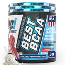 BPI Sports Best BCAA pulver - Muskelgjenvinningsstøtte - grened kjede Aminosyrer | Byggeblokker av protein og muskel - Post trening gjenoppretting – Hydration – Regnbue is, 30 Services