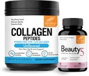 Sandhu's Grass-Fed Collage Peptides pulver & skjønnhet 5 Capsules® Hud kosttilskudd  Promote fremmer huden, håret, negle helse