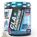 BPI Sports CLA + Carnitine – konjugert Linoleic Acid – vekttap Formula – Metabolisme, ytelse, lean muskel – koffeinfri – for menn og kvinner – snøkone – 50 porsjoner – 12,34 oz.