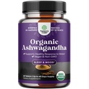 Høy styrke organiske Ashwagandha Supplements - Ashwagandha organiske tabletter for Mood Support & Hormon Balance for kvinner og menn - Root Extract pulver med svart pepper for bedre absorpsjon - 60 Ct