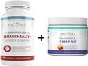 Naturlig BioScience Soja-fri Fosfatidyderin 100 mg og magnesium søvn pulver Supplement Bundle - Ultimate Brain Helse & Relaxation Support