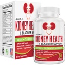 Nyre & Bladder (3-måneder) Helsestøtte Supplement | All-in-1 Urin Tract Kosttilskudd med 21 aktive ingredienser | Njurrengjøring Detox støtte næringsstoffer | 90-dagers bulkforsyning | 90 kapsler