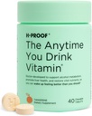 H-PROOF Når som helst du drikker vitamin, lever helse og immunitet støtte med elektrolyter, melk tistel og vitaminer B & C - 40 Chewable tabletter (20 serveringer), Vegan, Tangerine