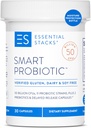 Essential Stacks Smart Probiotic - 50 milliarder CFUs, 11 probiotiske Strains, 2 prebiotika, forsinket releasekapsler - En daglig probiotiske Prebiotic For kvinner og menn (30 kapsler)