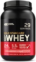 Optimum Nutrition Gold Standard 100% Whey Protein pulver, Jordbær & Krem, 2 pund (Packing May Vary)