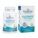 Nordic Naturals Ultimate Omega, Lemon Flavor - 60 myk geler - 1280 mg Omega-3 - høy potens Fish Oil Supplement med EPA & DHA - fremmer hjerne og hjerte helse - Non-GMO - 30 Services